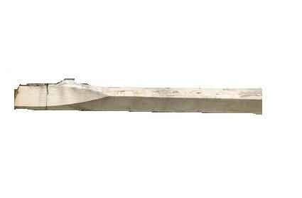 Kastanje houten rail 290cm