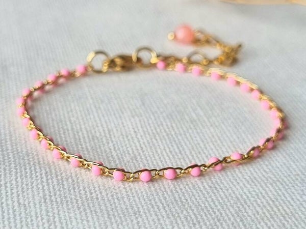 Enkelbandje kind roze (18cm)
