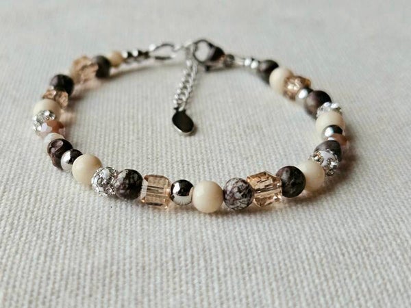 Beads by DEB Handgemaakte Armband Aarde – Stainless Steel