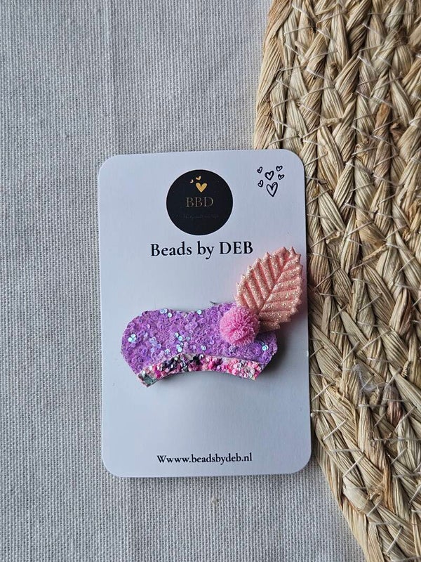 Beads by DEB handgemaakte Sinterklaas-Pietenmuts knip-paars