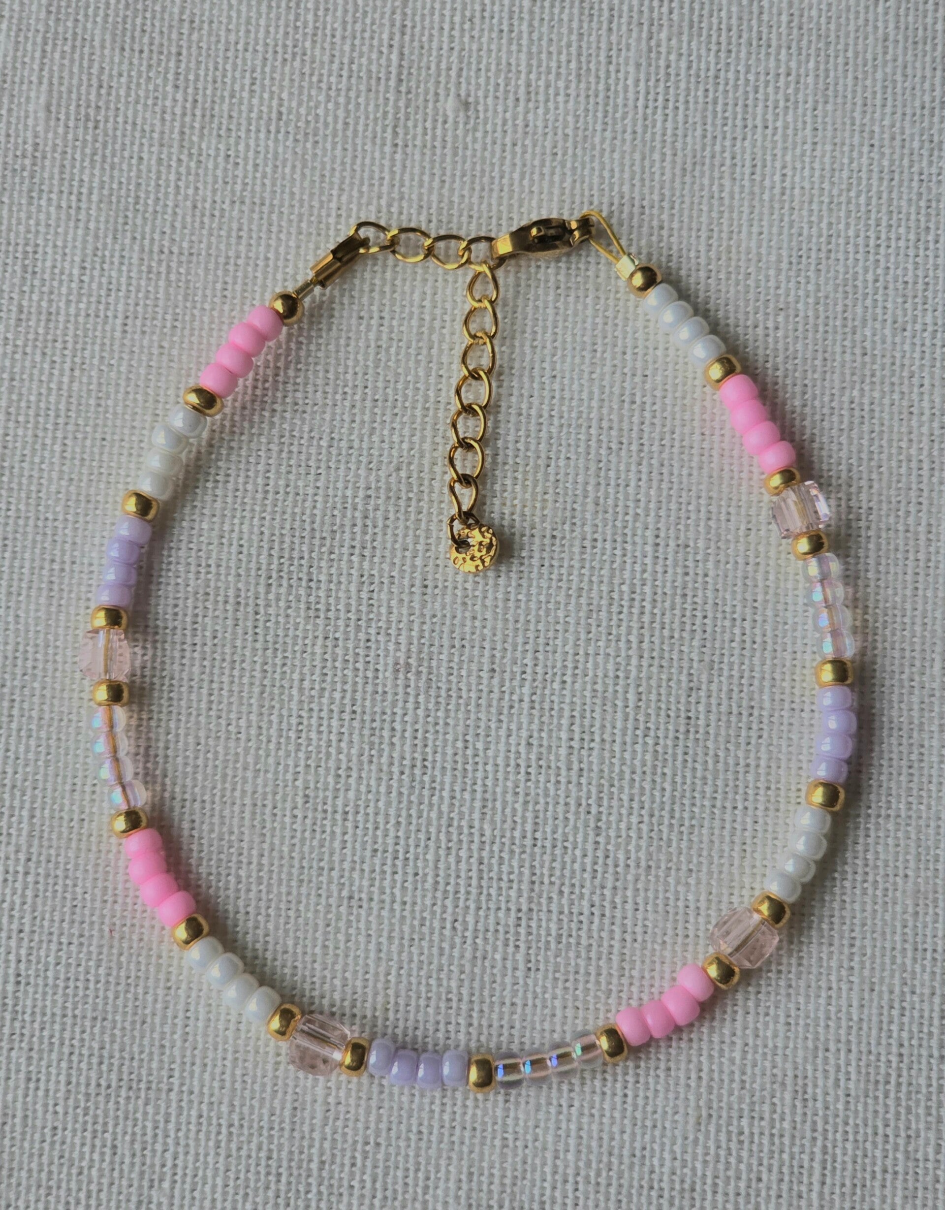 Beads by DEB Enkelbandje voor Kids – Miyuki Kralen & Stainless Steel(18cm) mermaid