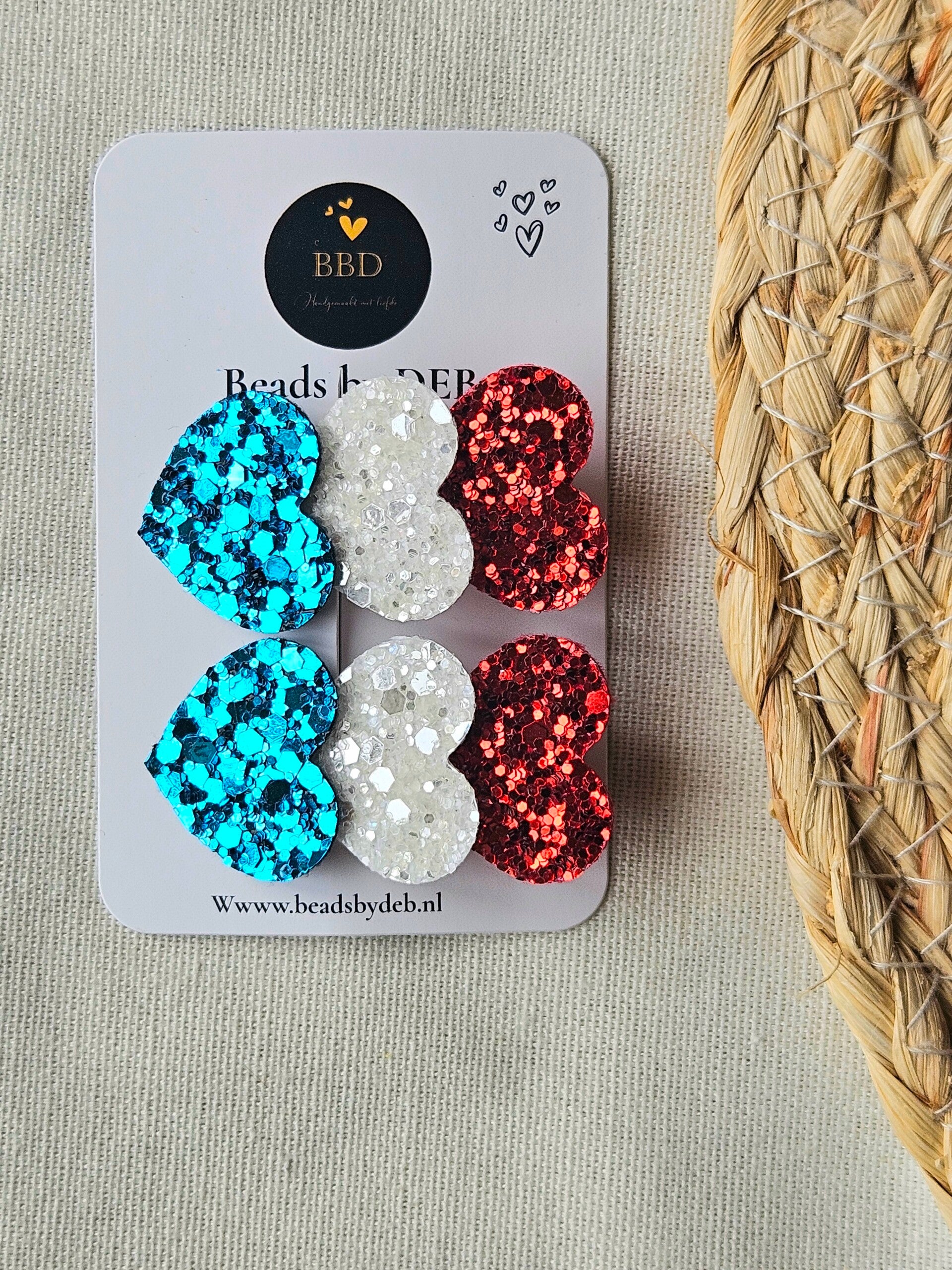 Beads by DEB handgemaakte alligator knipjes oranje-5cm