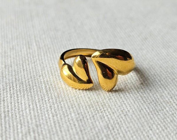 Beads by DEB verstelbare stainless steel ring (hart)