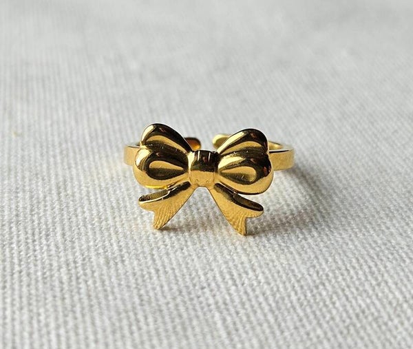 Beads by DEB verstelbare stainless steel ring (strik)