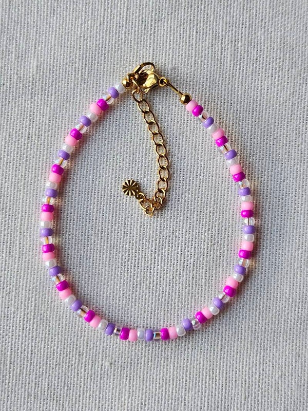 Beads by DEB Enkelbandje voor Kids – Miyuki Kralen & Stainless Steel(18cm) mermaid