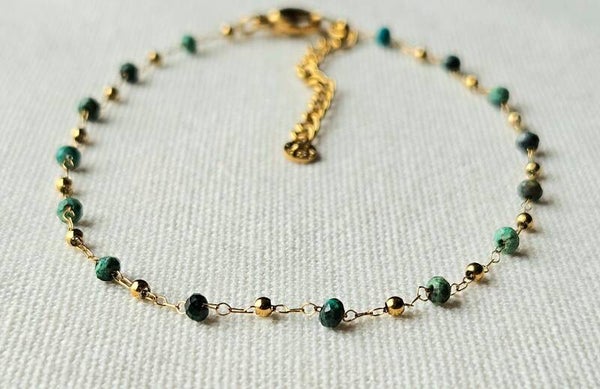 Beads by DEB enkelbandje stainless steel-edelstenen