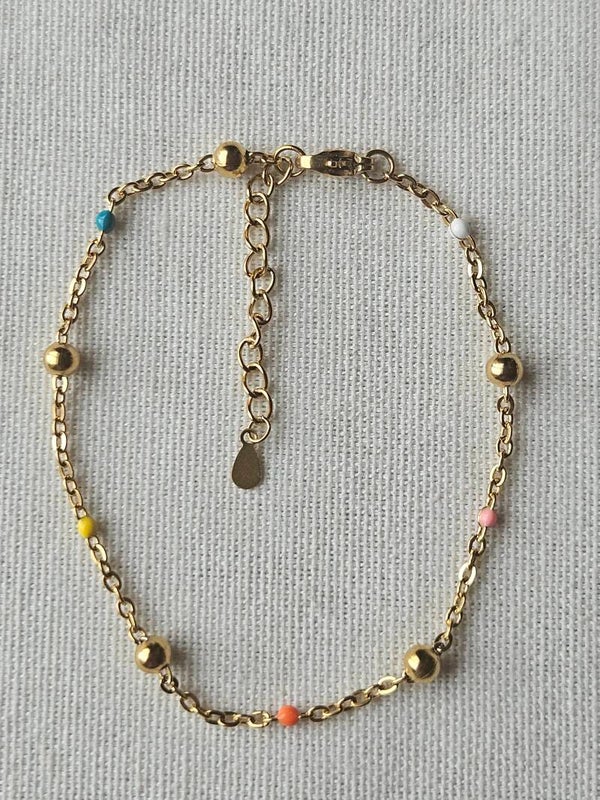Beads by DEB handgemaakte Kinderenkelbandje-stainless Steel