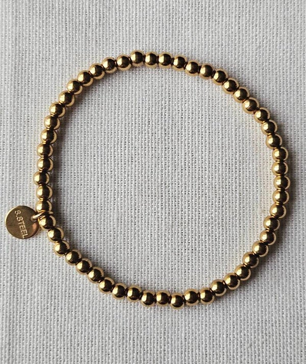 Beads by DEB elastische armband basic stainless steel 16cm