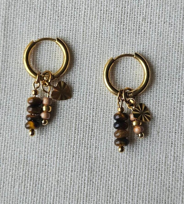 Beads by DEB handgemaakte oorbellen-Stainless steel sweet