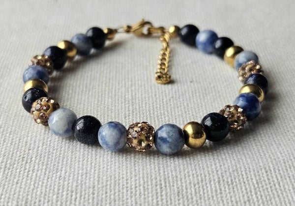 Beads by DEB handgemaakte armband-zandsteen