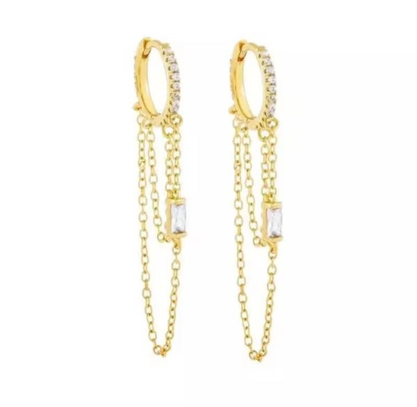 Beads by deb Sterlingzilver 925 oorbellen zirkonia hangers