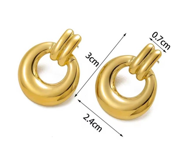 Stainless Steel oorbellen knopjes hanger