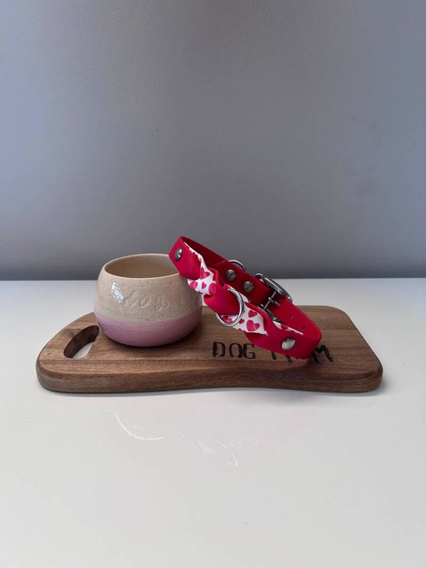 Wavy Print Red Hearts (30-38 cm)