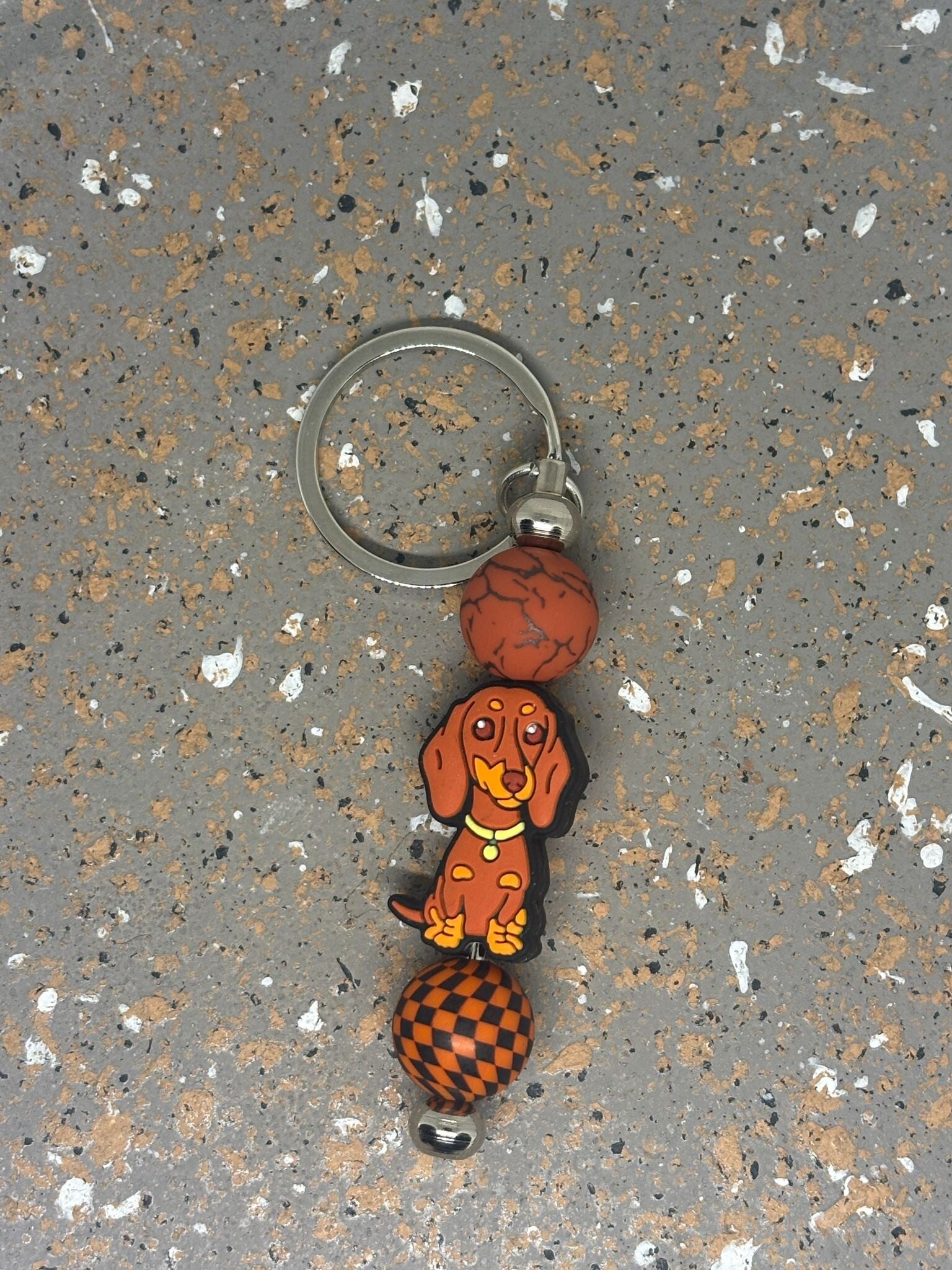 Keychain Dachshund Brown