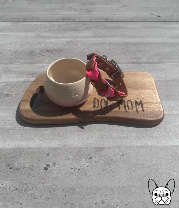 Wavy Saddle Brown & Neon Pink (20-28cm)