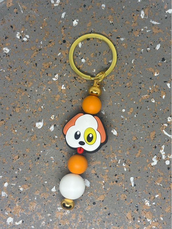 Keychain Jack Russel Terrier Orange & White