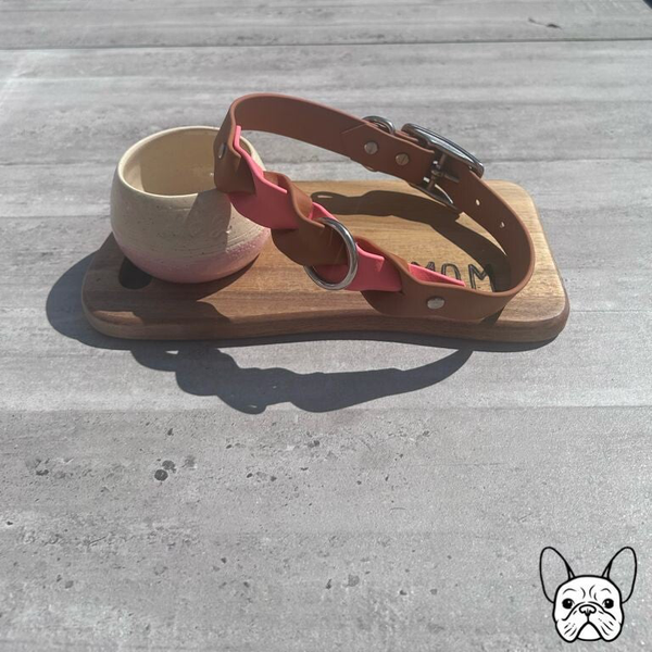 Wavy Saddle Brown & Neon Pink (40-48cm)