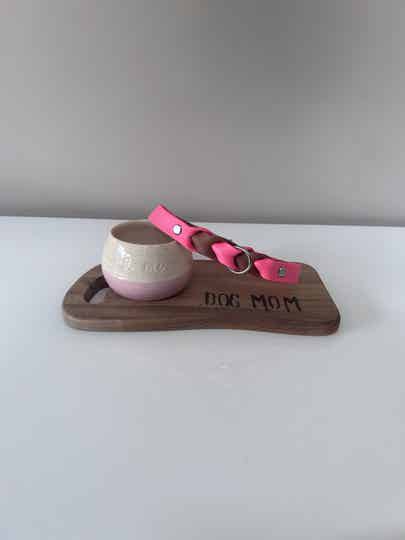 Wavy Light Brown & Neon Pink (40-48 cm)