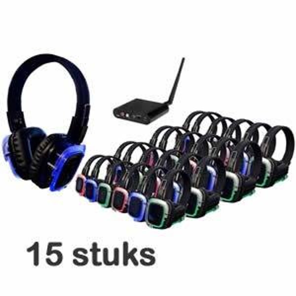 Silent disco 15 stuks