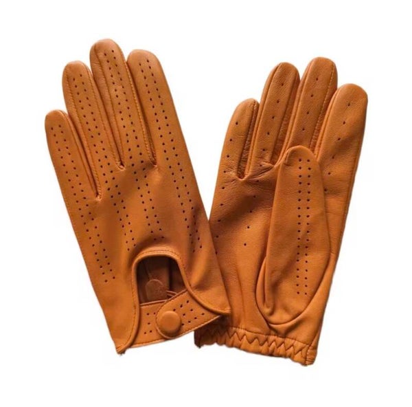 Unisex leather gloves