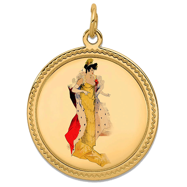 Theater Gold Pendant I