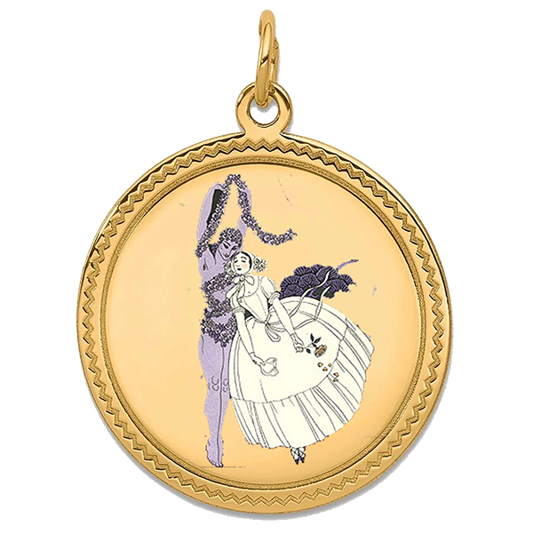 Ballet Gold Pendant XI