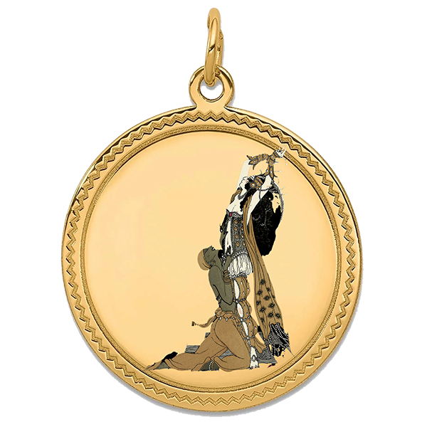 Ballet Gold Pendant XII