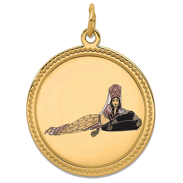 Ballet Gold Pendant VIII