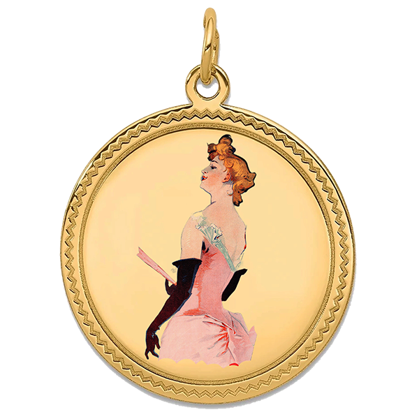 Theater Gold Pendant V