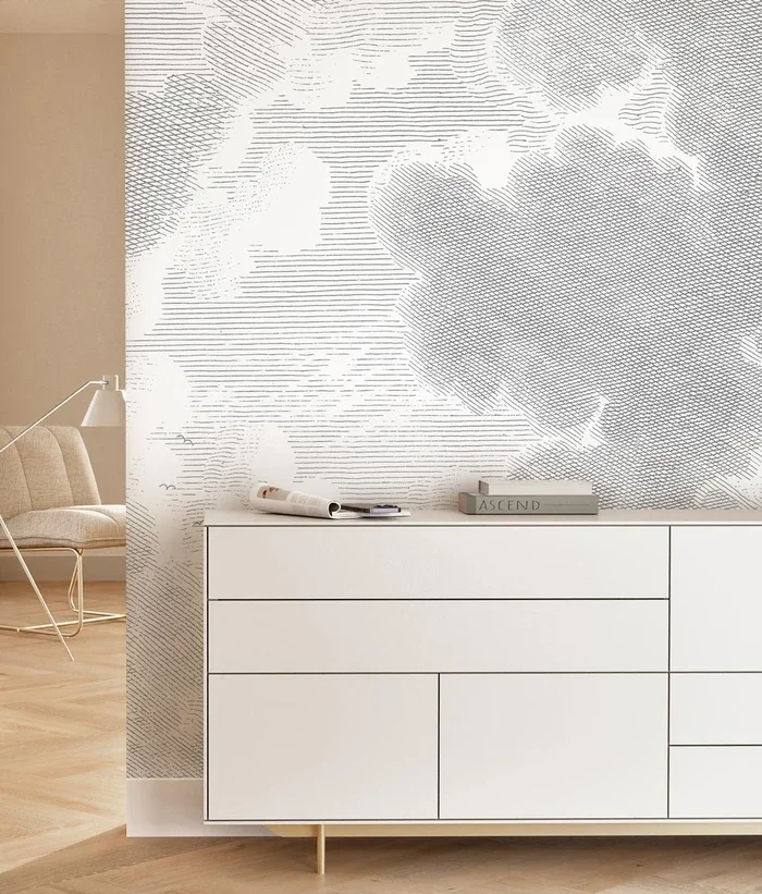 KEK Premium Wallpaper Engraved Clouds