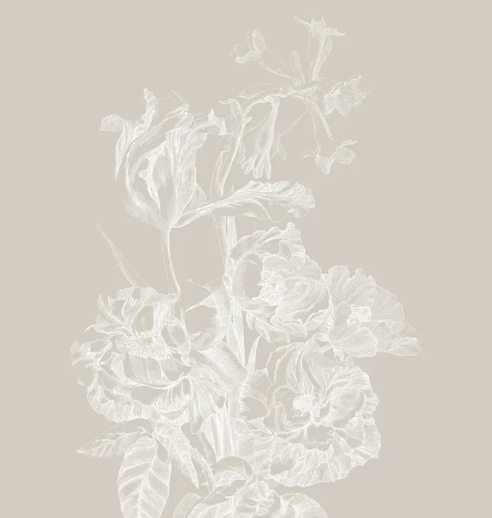 KEK Premium Wallpaper Engraved Flowers