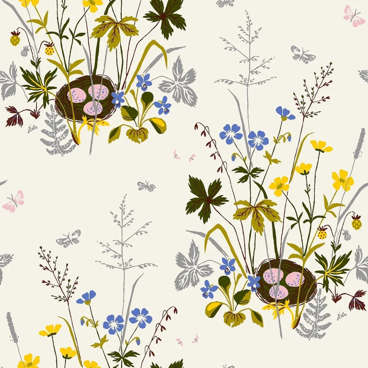 Borastapeter Scandinavian Designers Fagelbo 1961