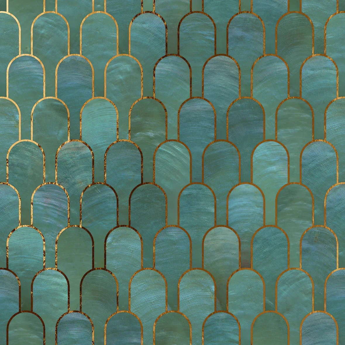 NLXL Bethan Gray Jade Nizwa Gold Foil BGR-12