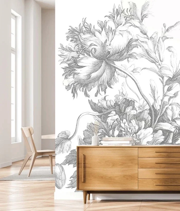 KEK Premium Wallpaper Engraved Flowers