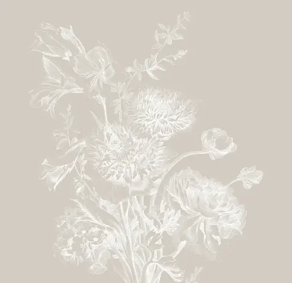 KEK Premium Wallpaper Engraved Flowers