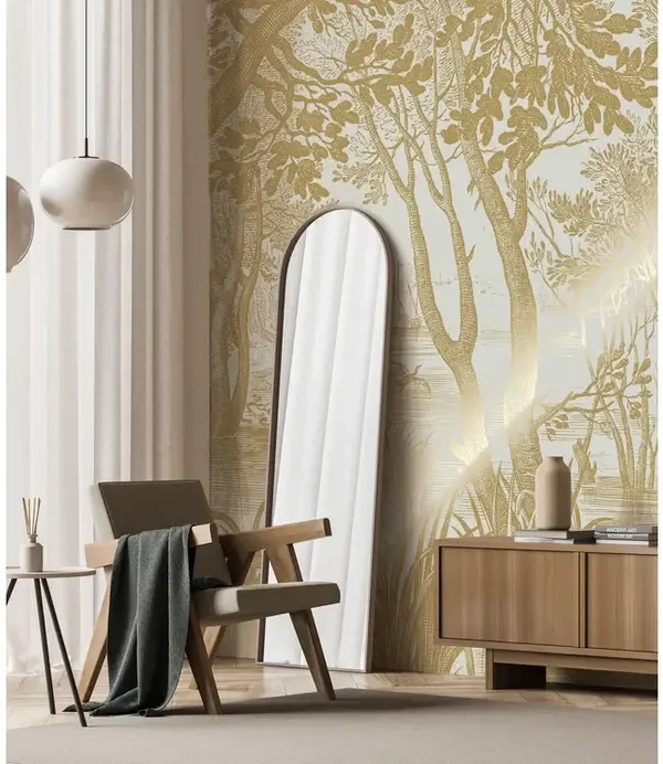 KEK Gold Silver Copper Engraved Landscapes