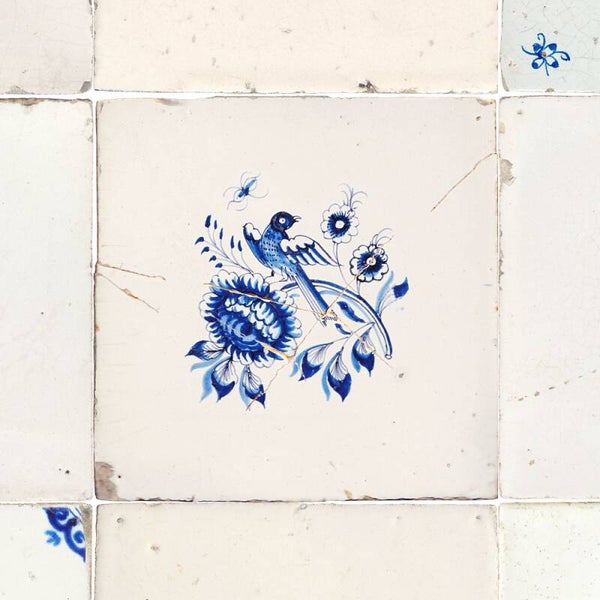 Studio Ditte Botanisch Tegeltjes Donkerblauw