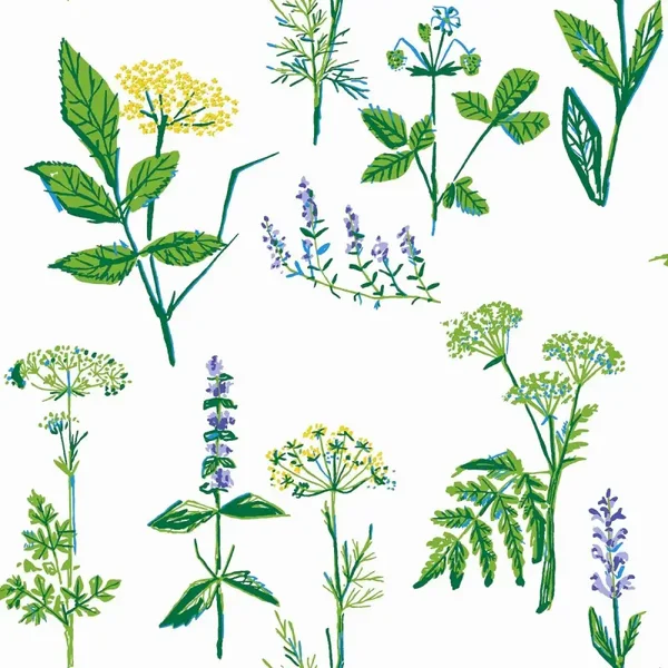 Borastapeter Scandinavian Designers Köksväxter 1789