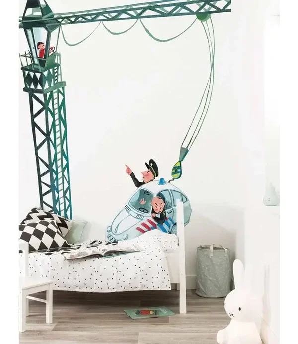 KEK Kids Behangpaneel Crane Driver WS-091