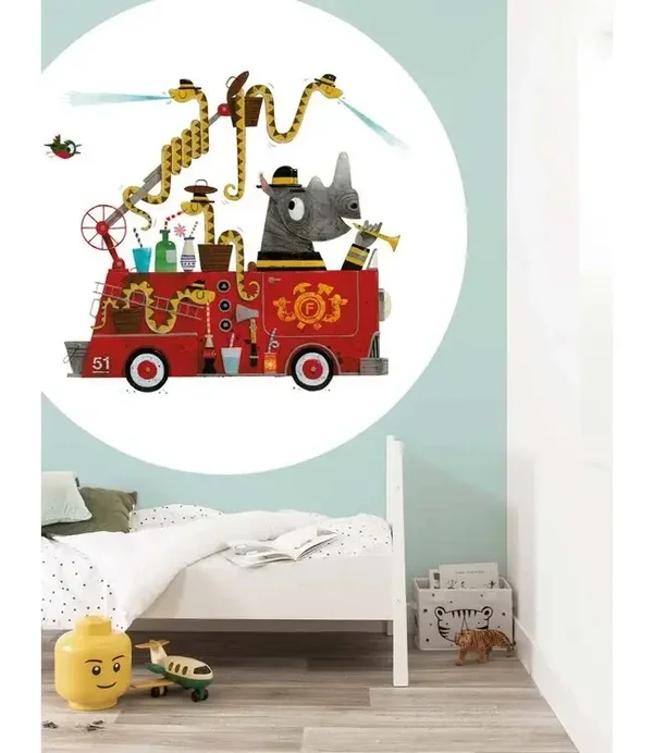 KEK Kids 2021 Behangcirkel Firetruck CK-018
