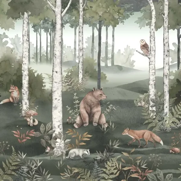 Borastapeter Newbie 2 Wild Forest Mural 6943