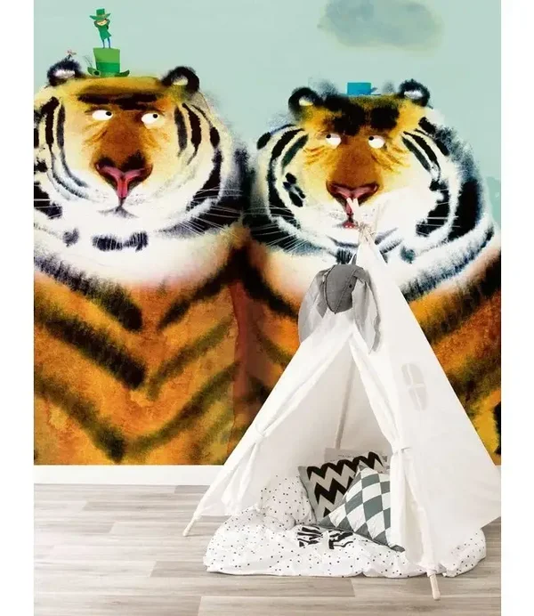 KEK Kids Behangpaneel Two Tigers WS-096