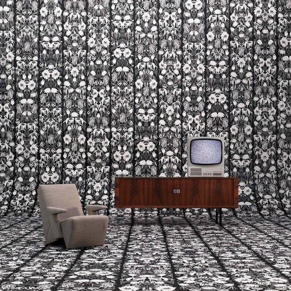 NLXL Studio Job Black Withered Flowers JOB-06