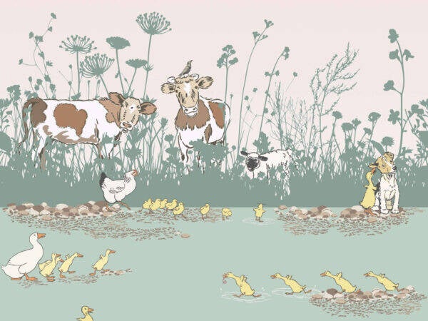 Little Greene Storybook Papers Riverside Capers 0231RIQUACK