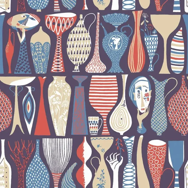 Borastapeter Scandinavian Designers Pottery 1760