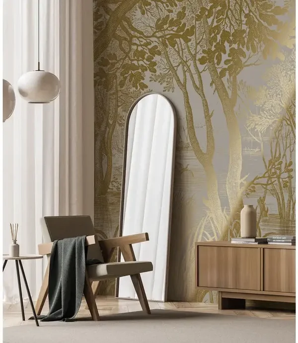 KEK Gold Silver Copper Engraved Landscapes