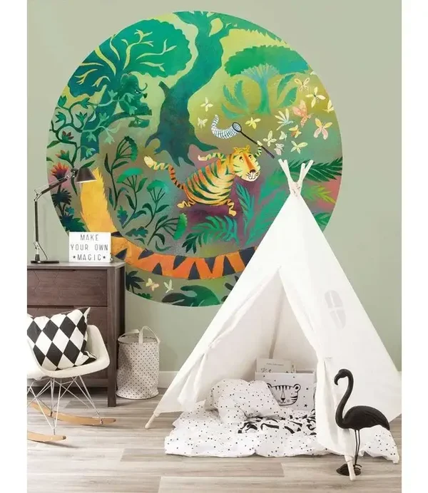 KEK Kids Behangcirkel Hunting Tiger CK-040