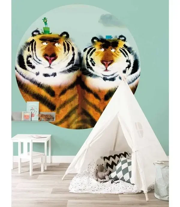 KEK Kids Behangcirkel Two Tigers CK-041