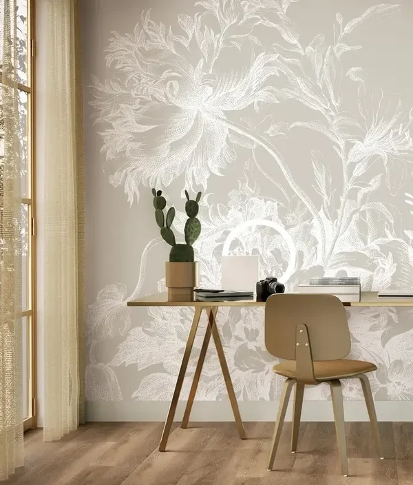 KEK Premium Wallpaper Engraved Flowers