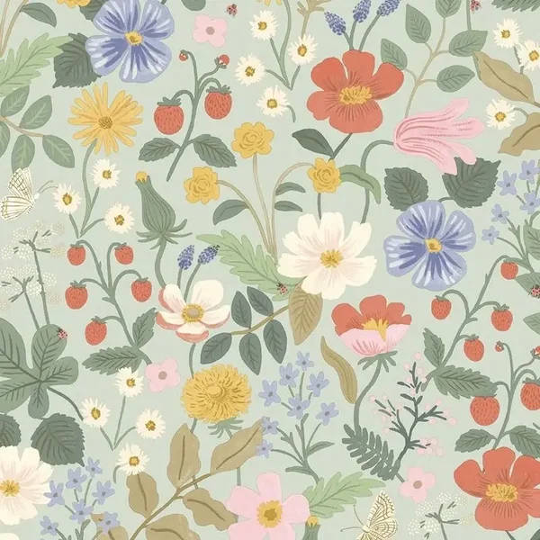 Eijffinger Rifle Paper Co. Strawberry Fields RP7356